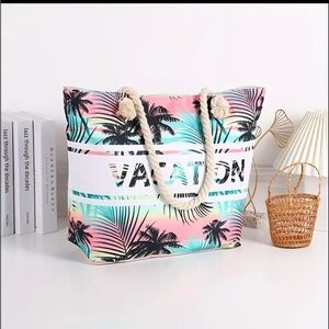 Tropical Vacation Tote Bag - Multicolor